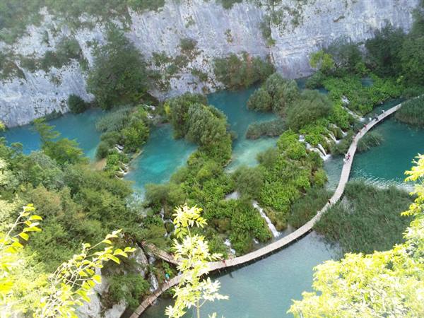 The Plitvice lakes