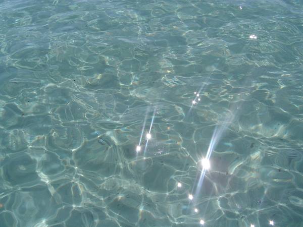 crystal-clear water
