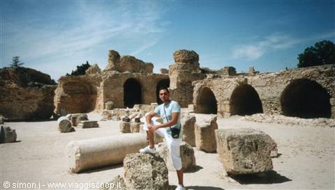 The ruins of the Baths of Antoninus