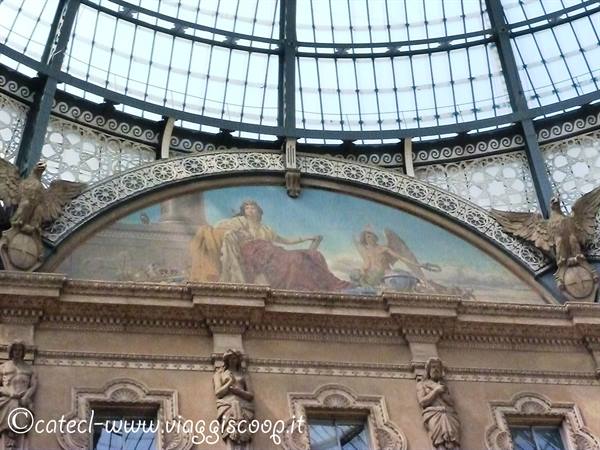 Fresco in the Galleria Vittorio Emanuele II