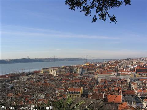 In the distance the Tejo