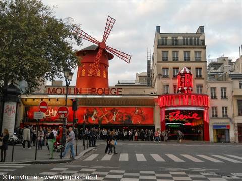 The historic Moulin Rouge
