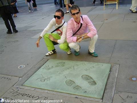 Mauro and Stefano in front of the Chinese Theatre