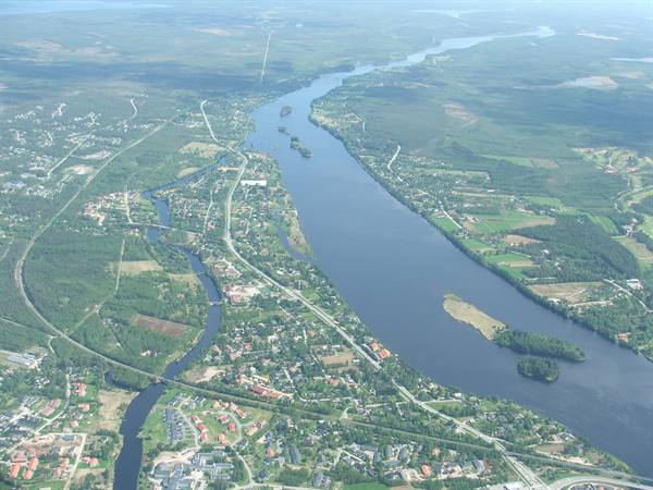Rovaniemi from the plane