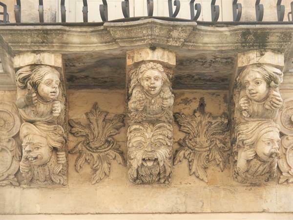 Ragusa, embroidered balconies.