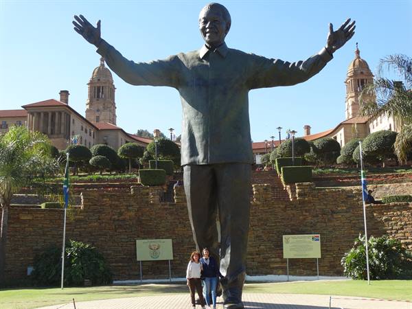 Pretoria, Parliament and statue of Mandela