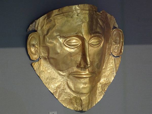 Archaeological Museum. Mask of Agamemnon.