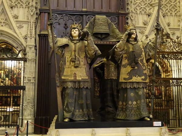 Seville, Cathedral, tomb of Christopher Columbus