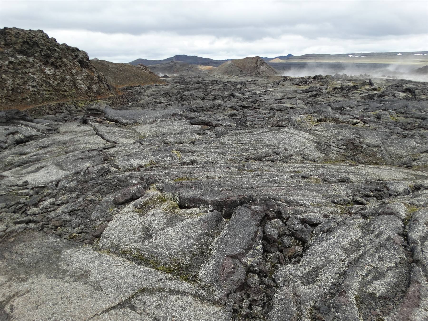 Area geotermale del Krafla, campo di lava.