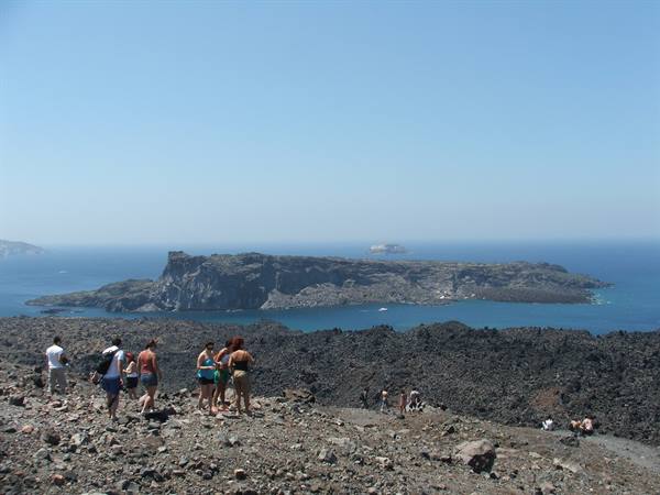 Mikrà Kameni and Palea  Kameni seen from Nea  Kameni.