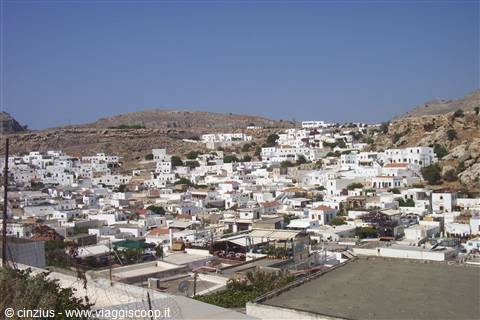 Lindos the Village seen from above
