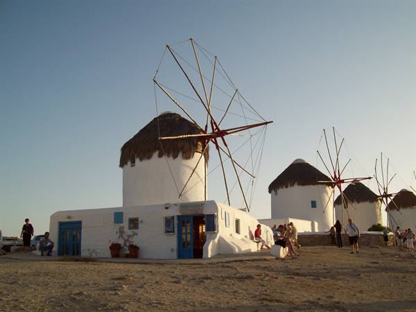 The ancient windmills at sunset an priceless spectacle