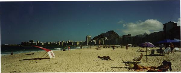 ...always Rio, view of the legendary Copacabana beach...