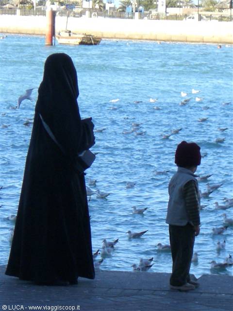 Mother and child - creek bank