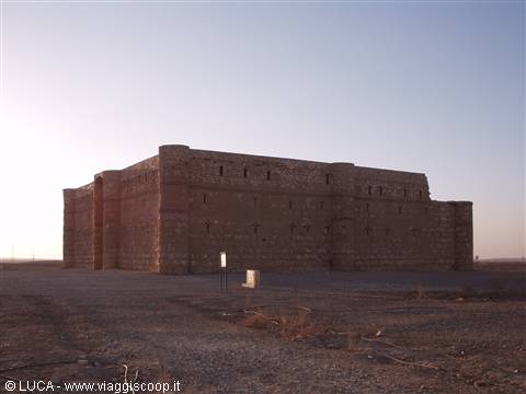 Sunset over Al-Kharana castle...