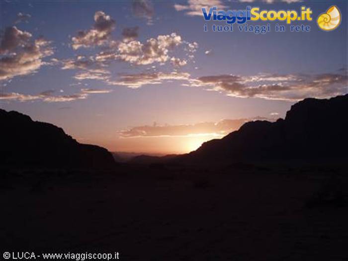 Sunset in the Wadi Rum...