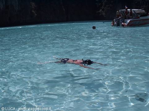 Yoli snorkelling...in the sea or in the pool?!?
