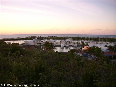 ..port of Providenciales at sunset...