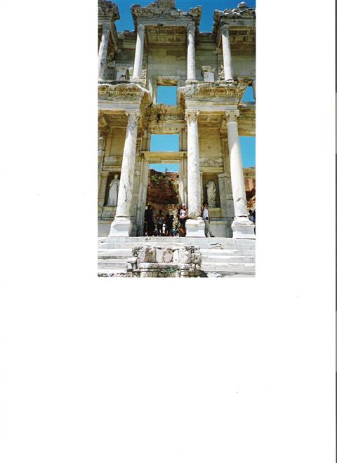 Library Ephesus - Detail