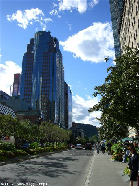 City centre - Mont-Royal in the background