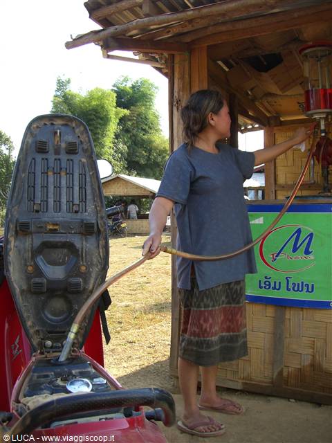 Vang Vieng - Petrol station...