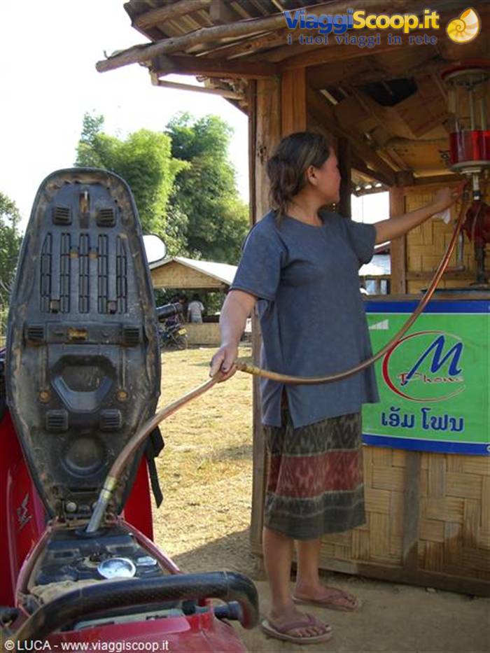 Vang Vieng - Petrol station...