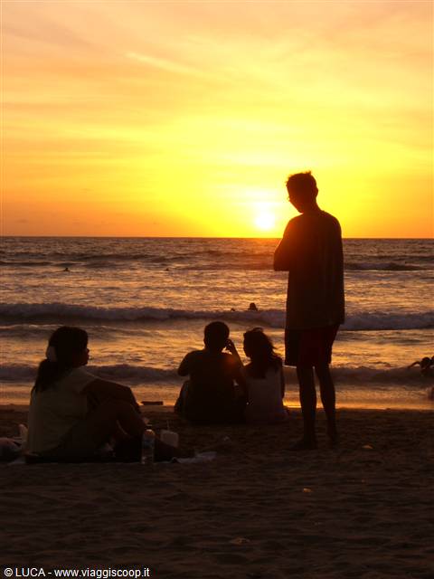 Kuta, Bali - Sunset on the beach...