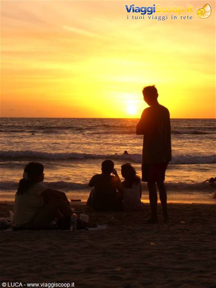 Kuta, Bali - Sunset on the beach...