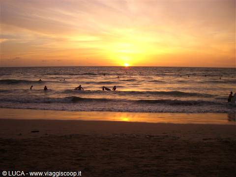 Kuta, Bali - Sunset on the beach...