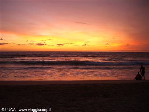 Kuta, Bali - Sunset on the beach...