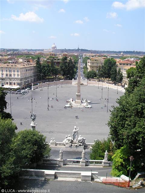 View of Piazza del Popolo from the Pincio