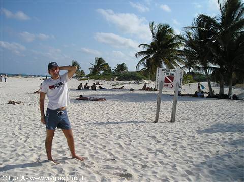 Me...and the beach of Tulum...