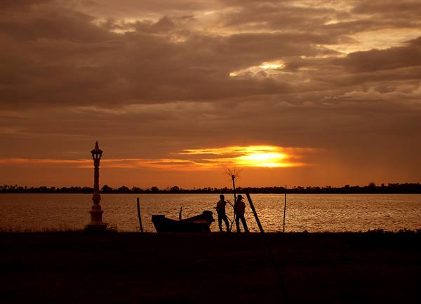 Sunset in Cambodia