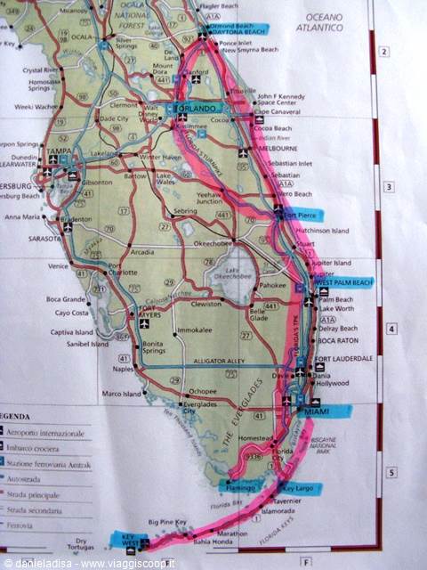 our itinerary in Florida