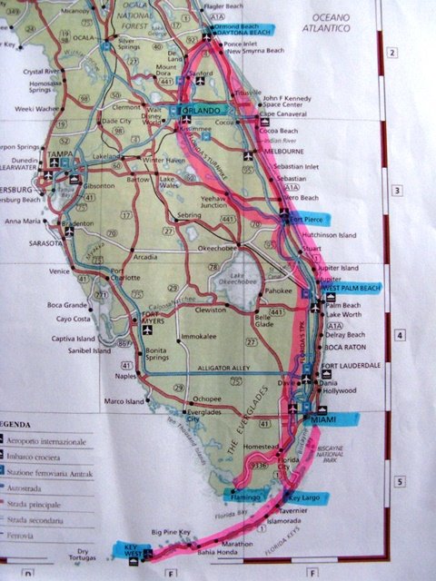 our itinerary in Florida