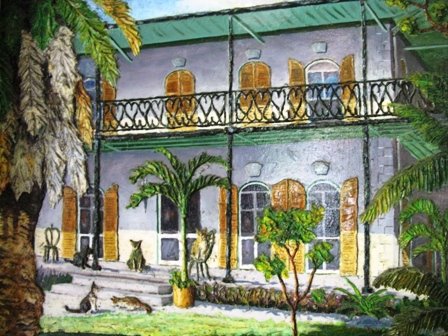 Key West - Hemingway House (painting)