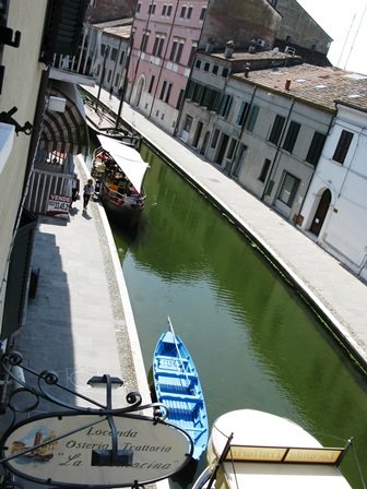 Comacchio - view from room Locanda La Comacina