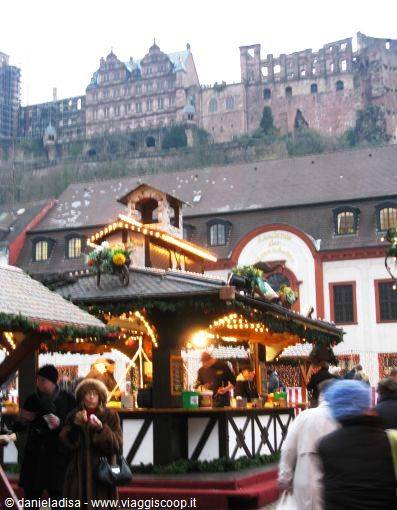 Heidelberg little market and castle