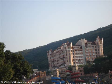 big Las Vegas style hotel in Sunny Beach