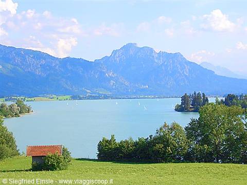 Lakes and mountains around Fussen