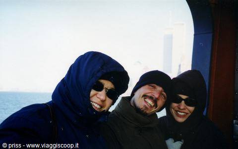 on the ferry it's a bit cold...