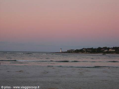 the gloucester lighthouse in the distance