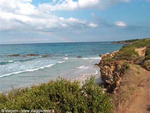 Coast near the Alimini lakes