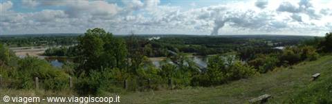 Panorama with nuclear power plants