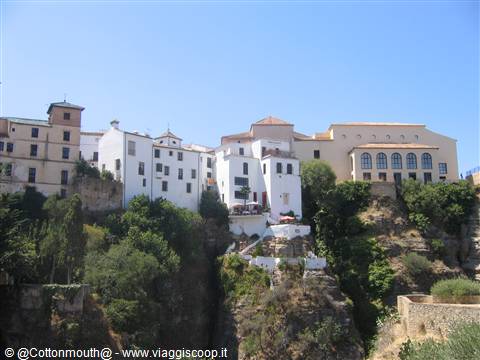 Ronda - Houses perched on the Canyon