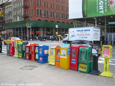 Typical newsstands