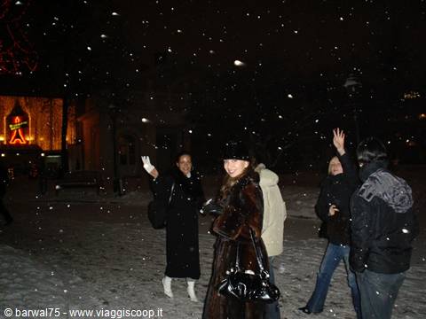 On the street..in the snow