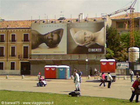 One side of the 'Prato della Valle'