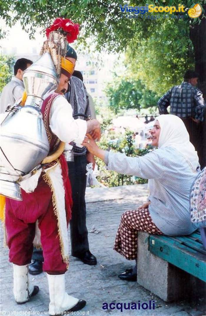 Water vendors in Istanbul
