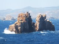 The rocks off Parikia (Paros)